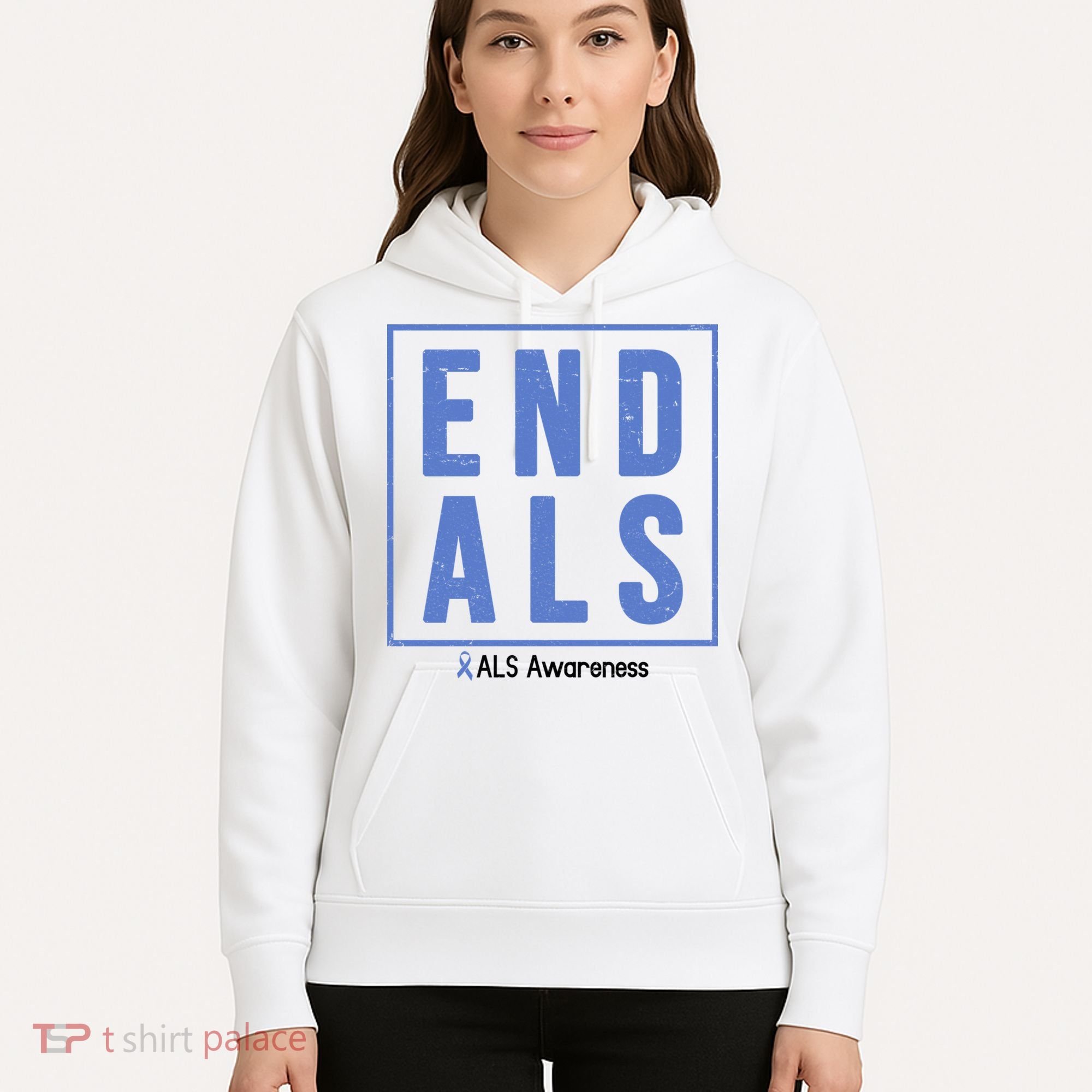 End Als Awareness Ribbon Hoodie