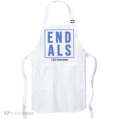 End Als Awareness Ribbon Apron