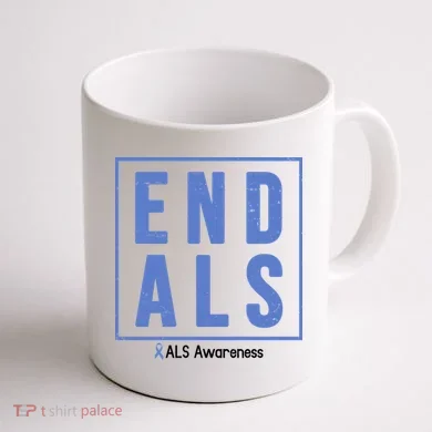 End Als Awareness Ribbon Coffee Mug back