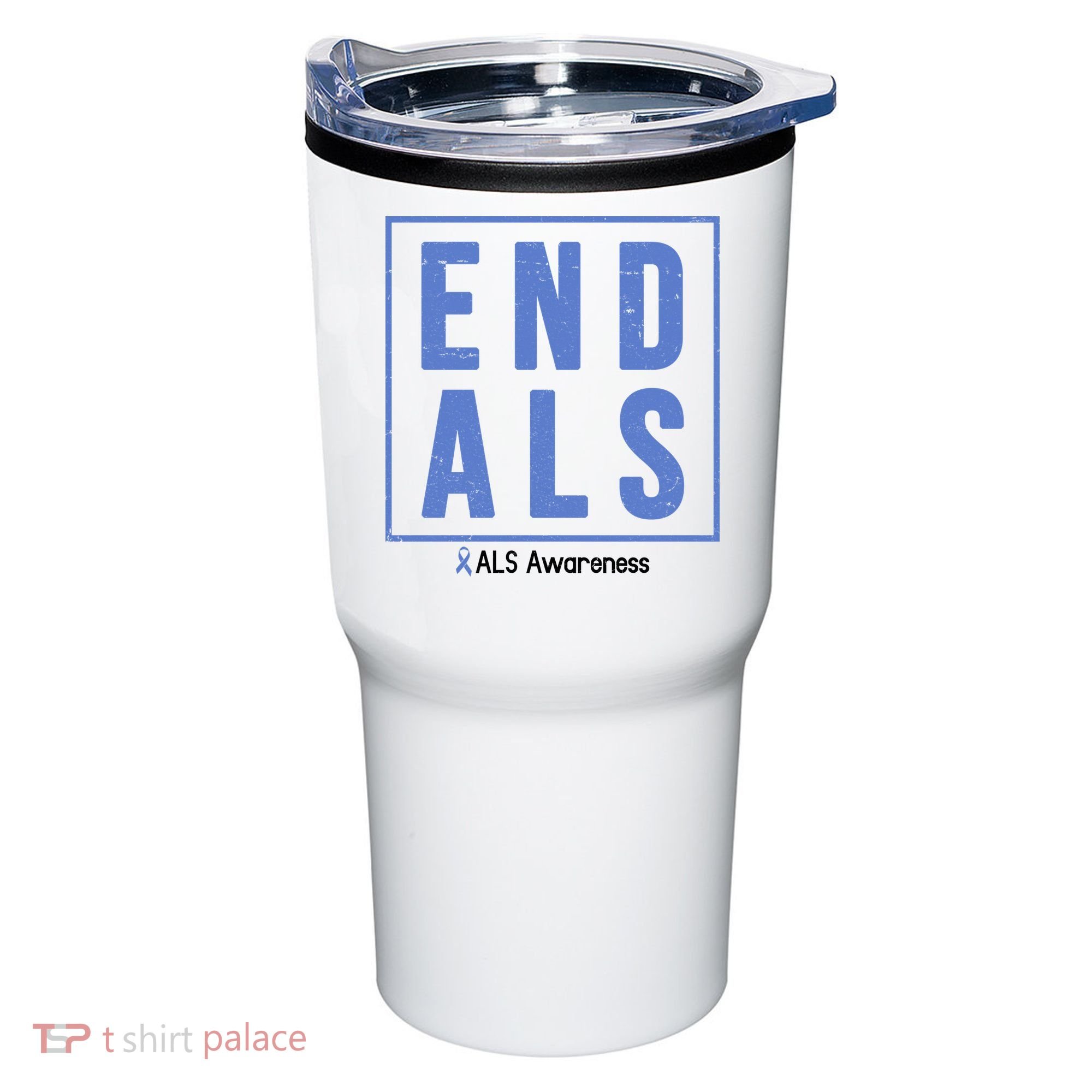 End Als Awareness Ribbon Tumbler