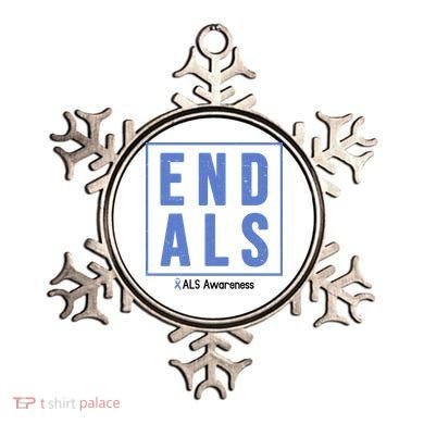 End Als Awareness Ribbon Ornament