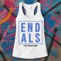 End Als Awareness Ribbon Women's Tank Top thumb 3