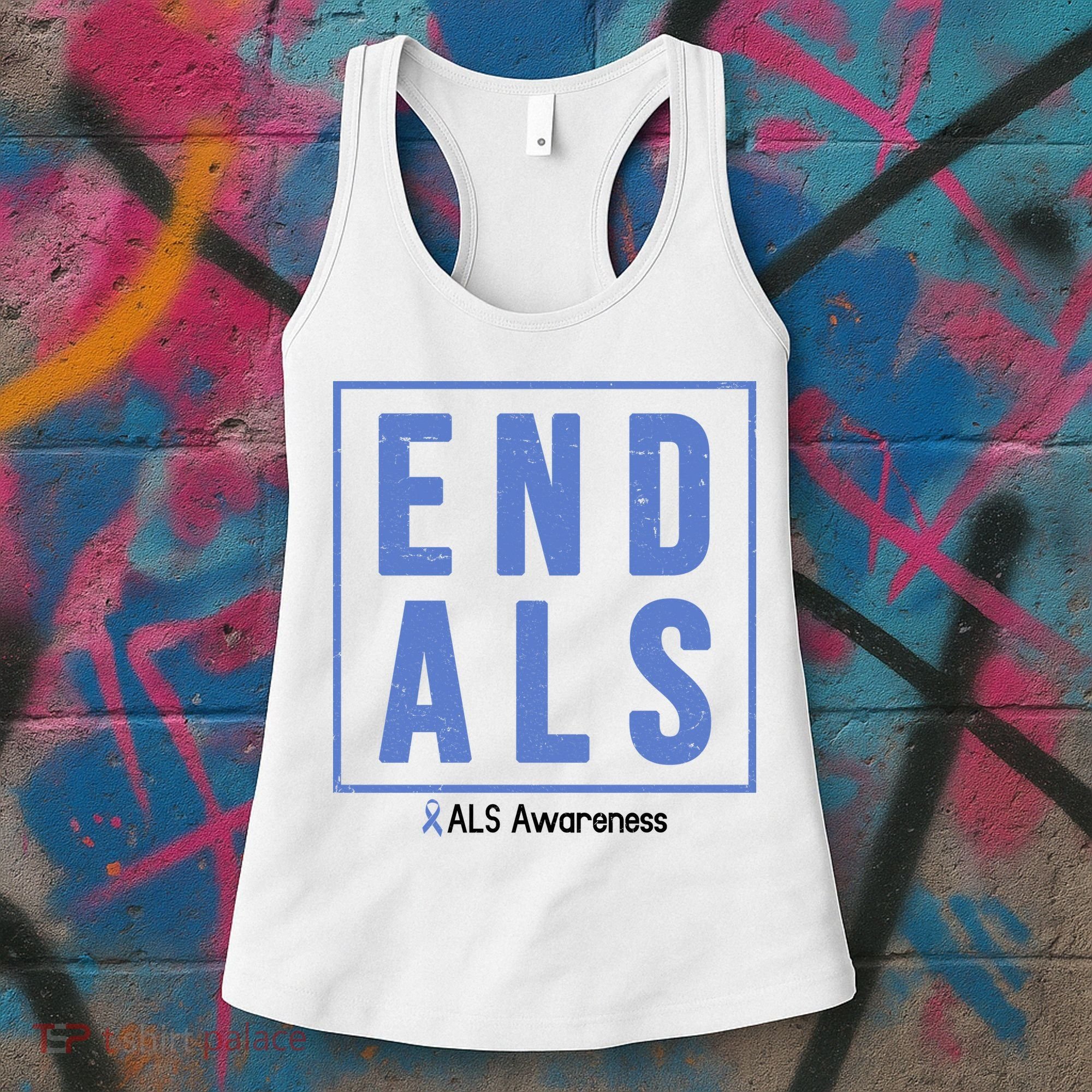 End Als Awareness Ribbon Women's Tank Top