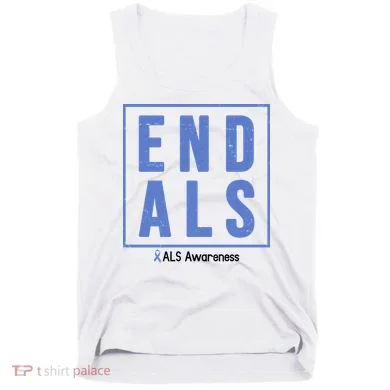 End Als Awareness Ribbon Tank Top