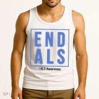 End Als Awareness Ribbon Tank Top thumb 3