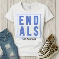 End Als Awareness Ribbon Women's T-Shirt thumb 3