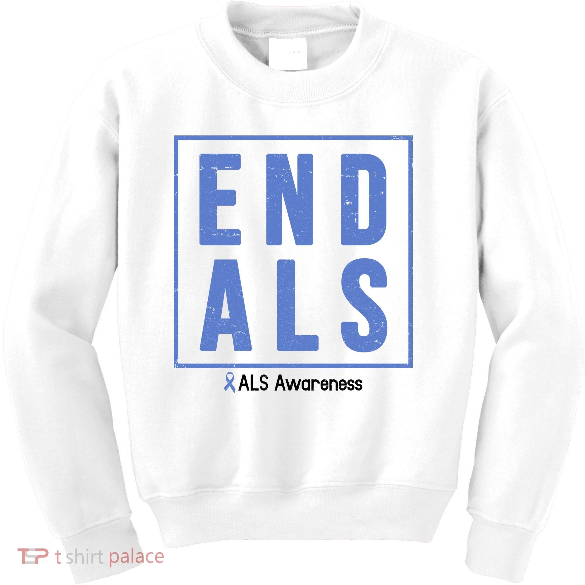 End Als Awareness Ribbon Kids Sweatshirt