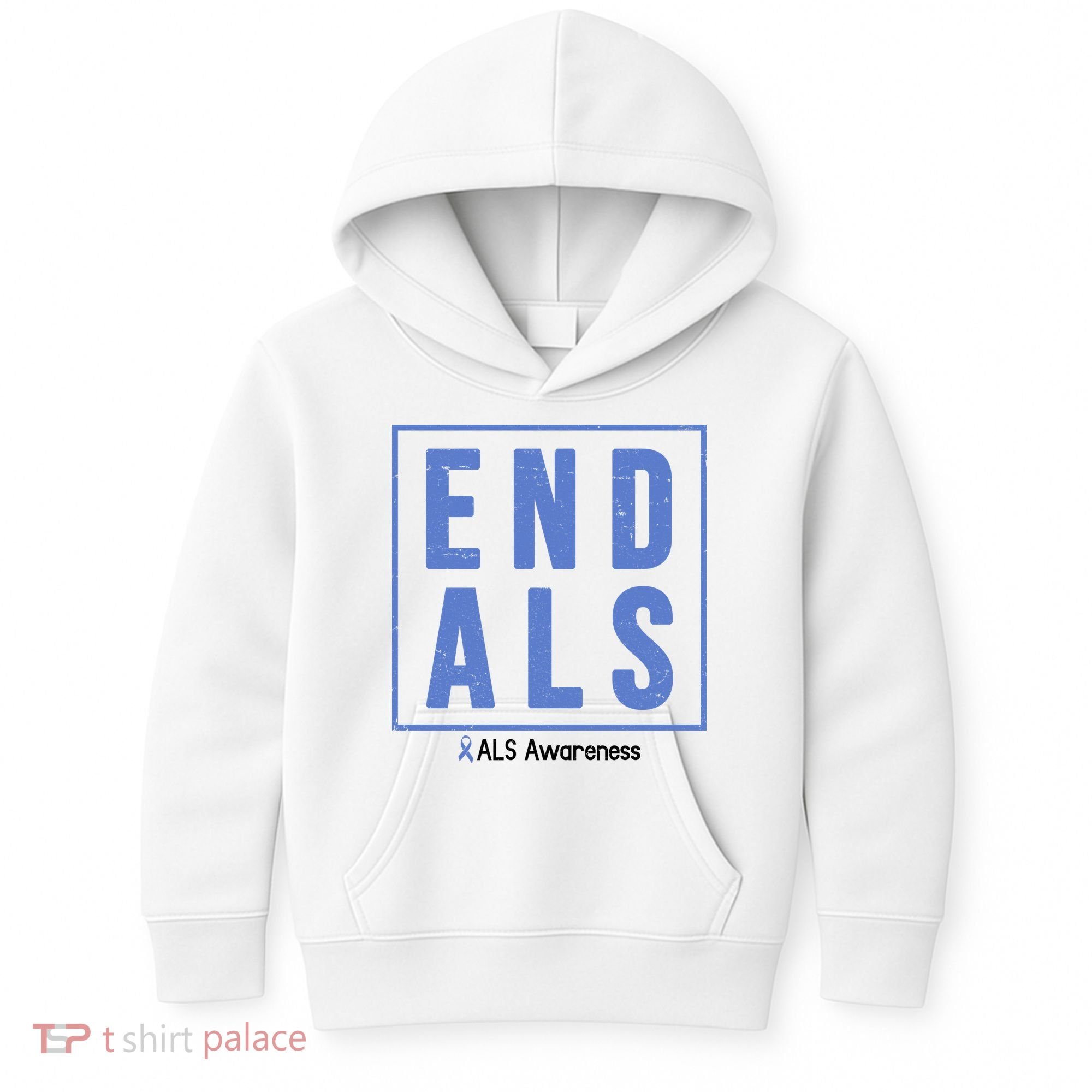End Als Awareness Ribbon Kids Hoodie