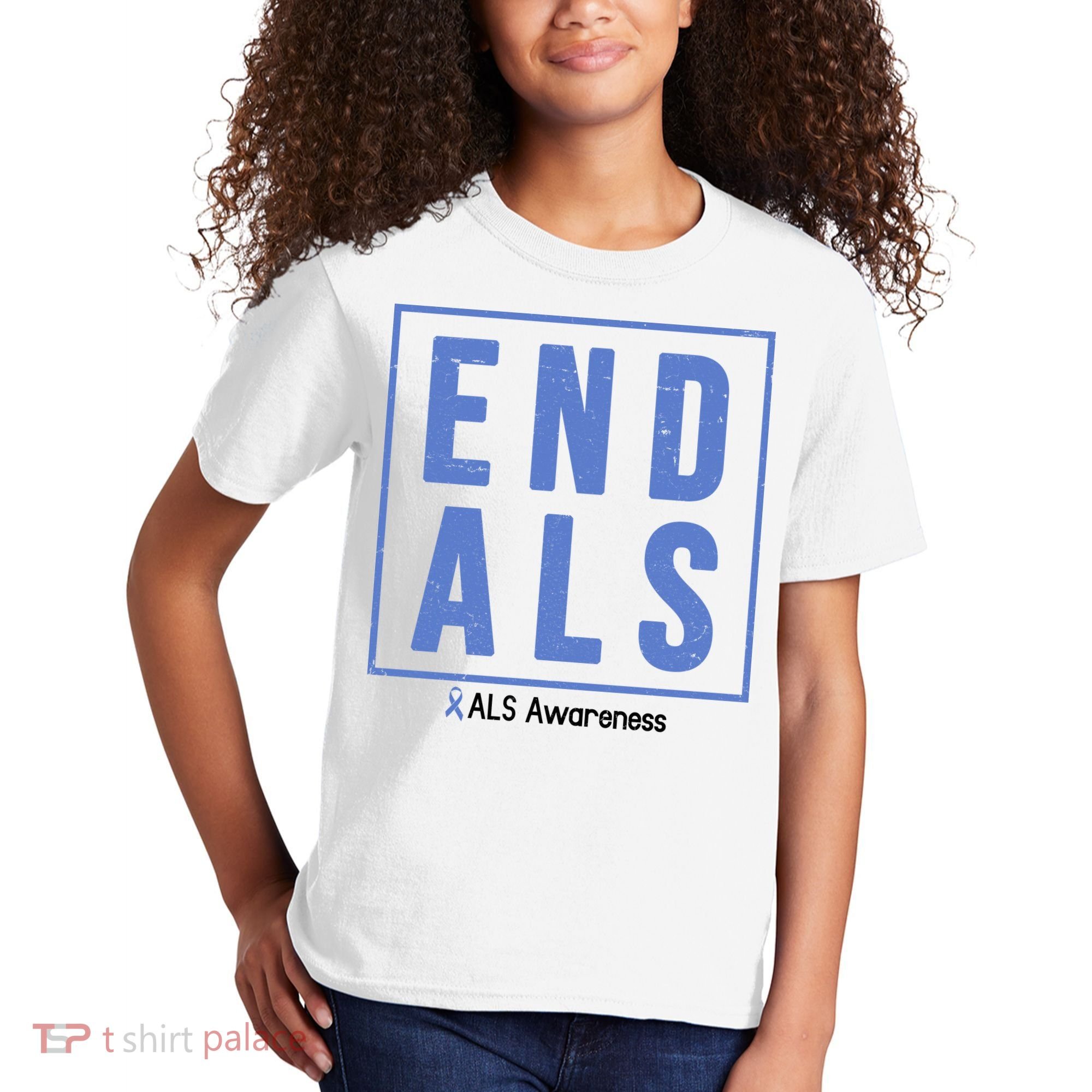End Als Awareness Ribbon Kids T-Shirt