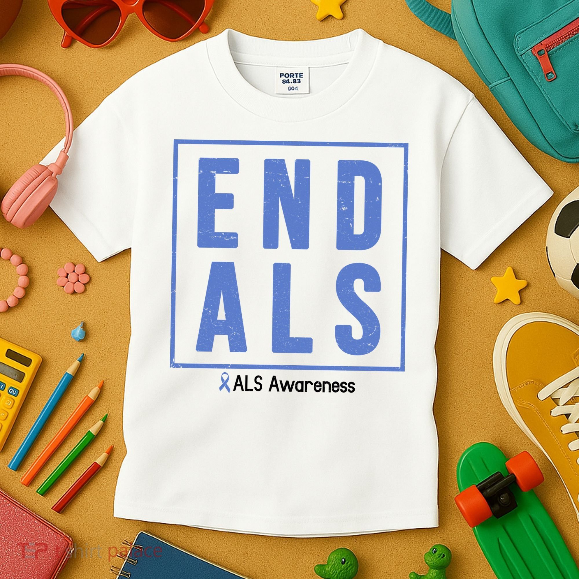 End Als Awareness Ribbon Kids T-Shirt