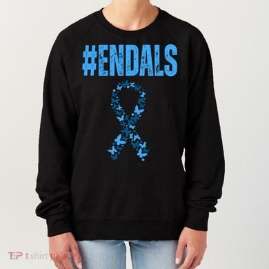 End Als Awareness Support Butterfly Ribbon Women's Sweatshirt