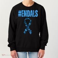 End Als Awareness Support Butterfly Ribbon Women's Sweatshirt thumb 0