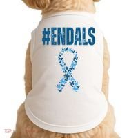 End Als Awareness Support Butterfly Ribbon Doggie Tank thumb 0
