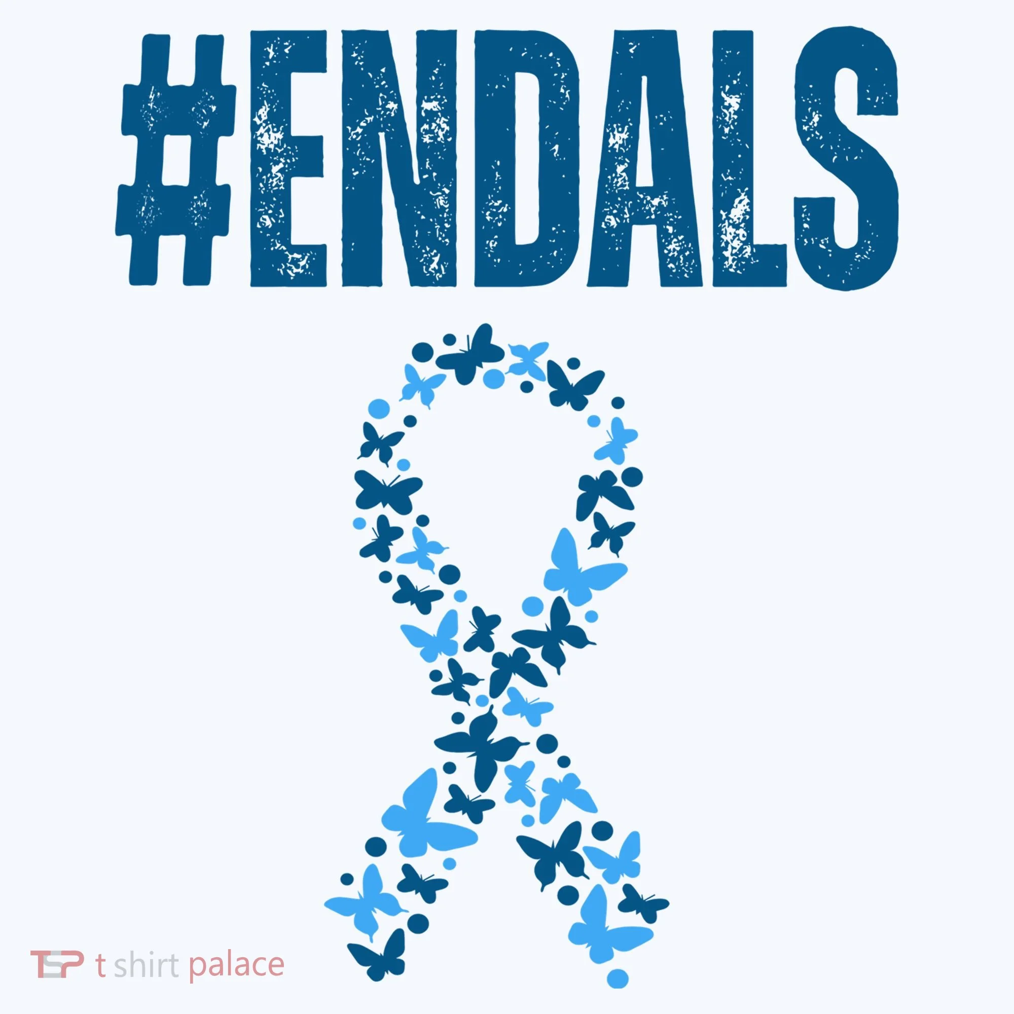 End Als Awareness Support Butterfly Ribbon Doggie Tank