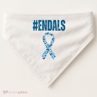 End Als Awareness Support Butterfly Ribbon USA-Made Doggie Bandana thumb 0