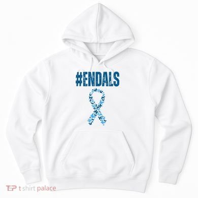 End Als Awareness Support Butterfly Ribbon Hoodie