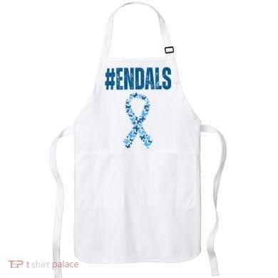 End Als Awareness Support Butterfly Ribbon Apron