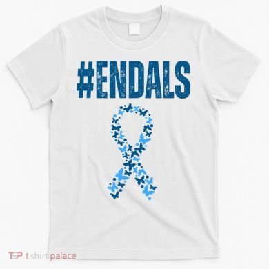 End Als Awareness Support Butterfly Ribbon T-Shirt