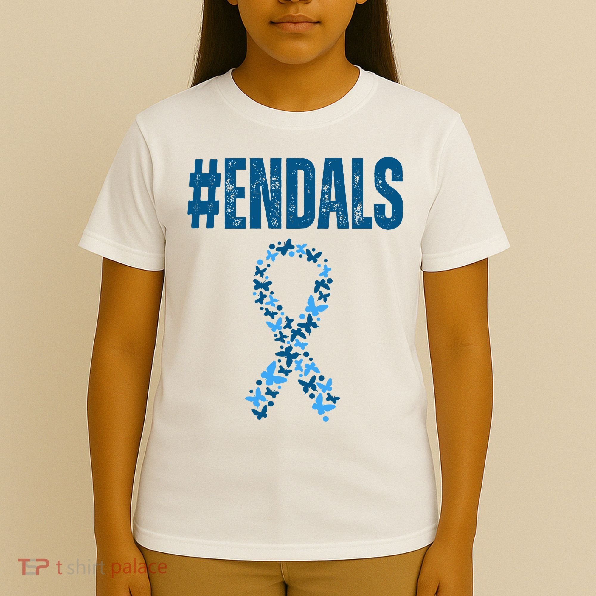 End Als Awareness Support Butterfly Ribbon T-Shirt