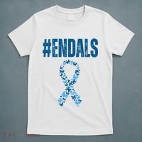 End Als Awareness Support Butterfly Ribbon T-Shirt thumb 5