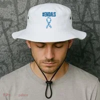 End Als Awareness Support Butterfly Ribbon Bucket Hat thumb 2