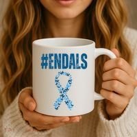 End Als Awareness Support Butterfly Ribbon Coffee Mug thumb 3
