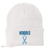 End Als Awareness Support Butterfly Ribbon Beanie thumb 0