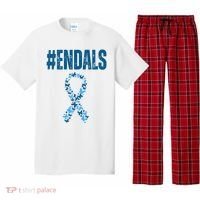 End Als Awareness Support Butterfly Ribbon Pajama Set thumb 0