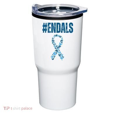 End Als Awareness Support Butterfly Ribbon Tumbler