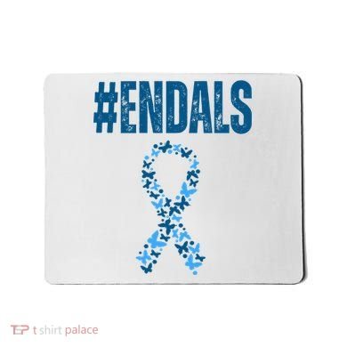 End Als Awareness Support Butterfly Ribbon Mousepad