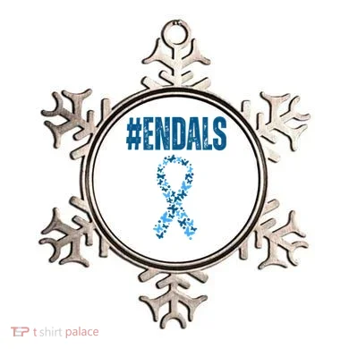 End Als Awareness Support Butterfly Ribbon Ornament