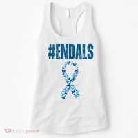 End Als Awareness Support Butterfly Ribbon Women's Tank Top thumb 0