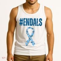 End Als Awareness Support Butterfly Ribbon Tank Top thumb 3