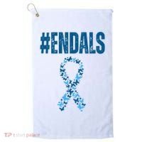 End Als Awareness Support Butterfly Ribbon Golf Towel thumb 0