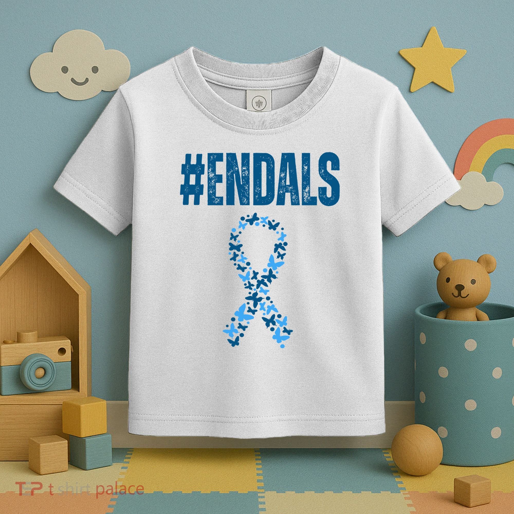 End Als Awareness Support Butterfly Ribbon Toddler T-Shirt