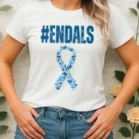 End Als Awareness Support Butterfly Ribbon Women's T-Shirt thumb 2