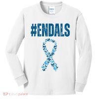 End Als Awareness Support Butterfly Ribbon Kids Long Sleeve Shirt thumb 0