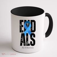 End Als Awareness Month Ribbon Coffee Mug thumb 1