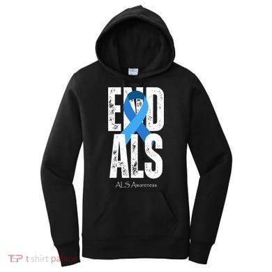 End Als Awareness Month Ribbon Women's Hoodie