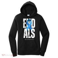 End Als Awareness Month Ribbon Women's Hoodie thumb 0