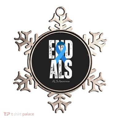 End Als Awareness Month Ribbon Ornament