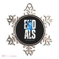 End Als Awareness Month Ribbon Ornament thumb 0