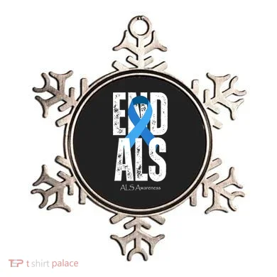 End Als Awareness Month Ribbon Ornament
