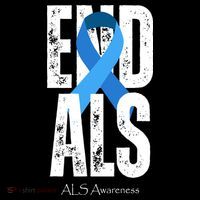 End Als Awareness Month Ribbon Ornament thumb 1