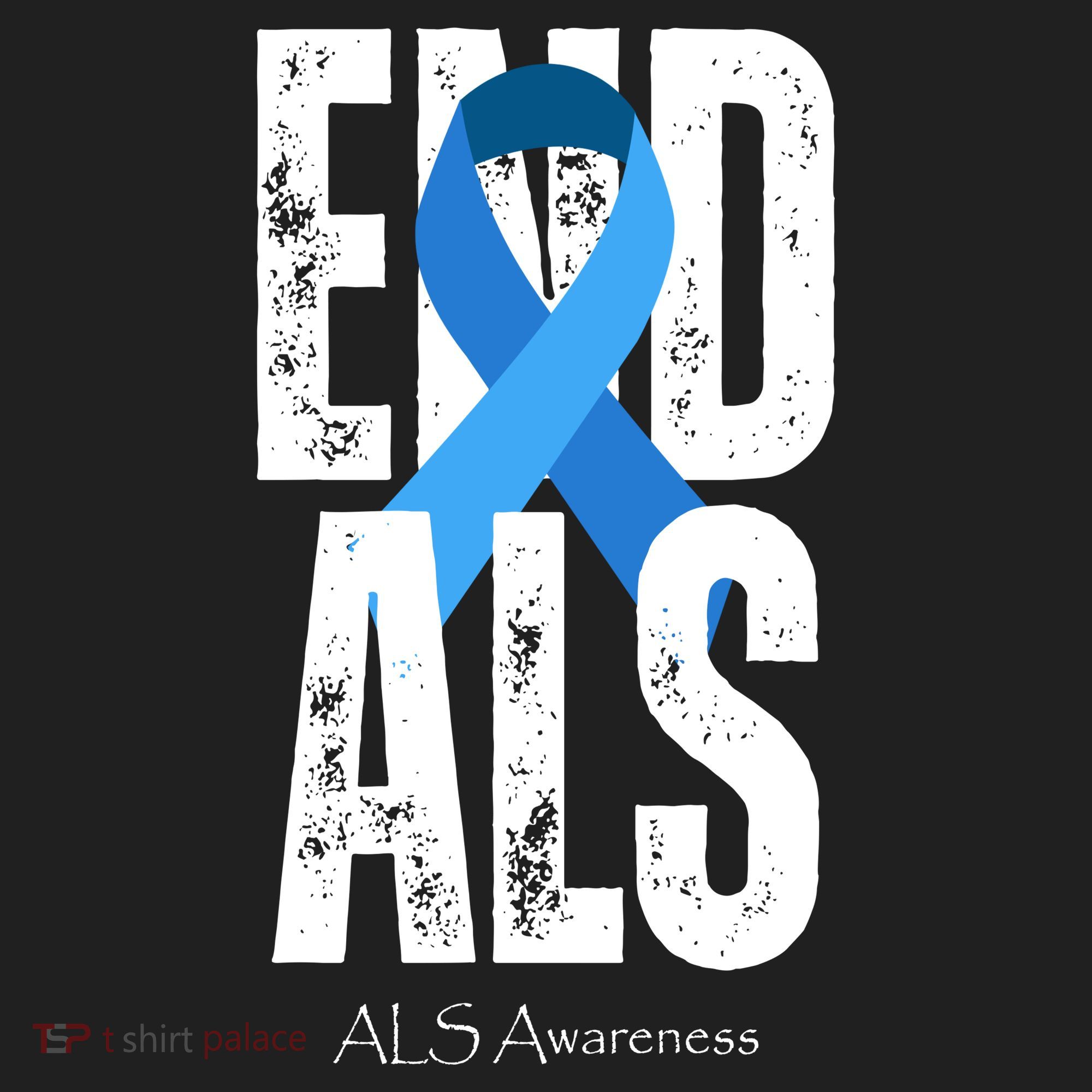 End Als Awareness Month Ribbon Golf Towel