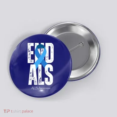 End Als Awareness Month Ribbon Button