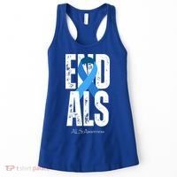 End Als Awareness Month Ribbon Women's Tank Top thumb 0