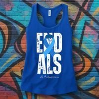 End Als Awareness Month Ribbon Women's Tank Top thumb 3