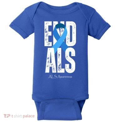 End Als Awareness Month Ribbon Baby Bodysuit