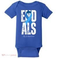 End Als Awareness Month Ribbon Baby Bodysuit thumb 0